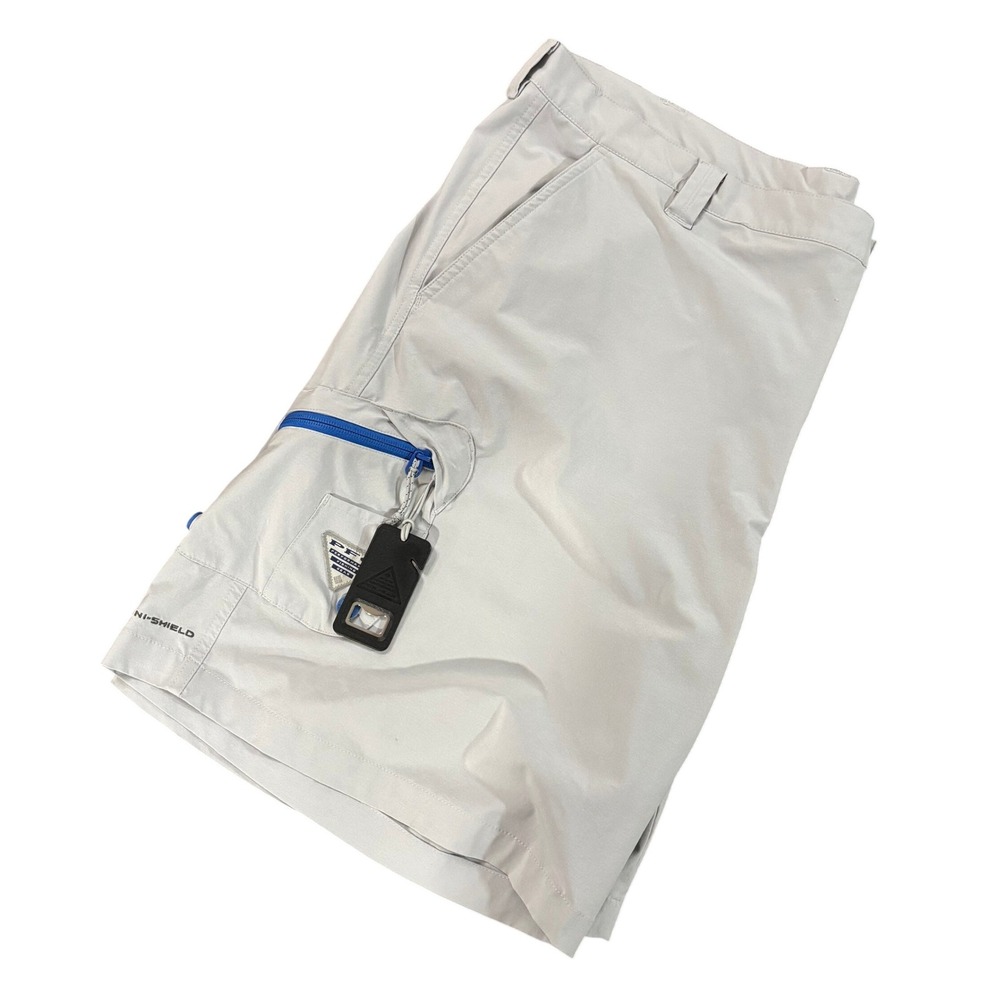 COLUMBIA PFG Terminal Tackle Shorts Mens 44 Gray Omni Shield Fishing 10in UPF